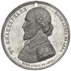 Medal - Victoria Shakespeare's Birthplace, J. Moore, white metal