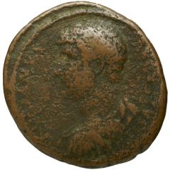 Dupondius or As - Hadrian LIBERALITAS AVG COS III P P S C, Liberalitas