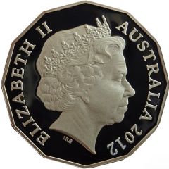 50 Cents - Elizabeth II 4th Portrait - 50th Anniversary of the Australian Ballet - Silver Proof