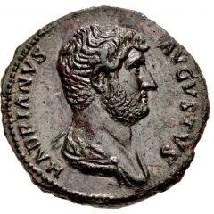 Dupondius or As - Hadrian FELICITATI AVG COS III P P S C