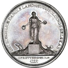 Prize medal of Royal Danish Agricultural Society Large version