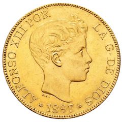 100 Pesetas - Alfonso XIII 3rd portrait