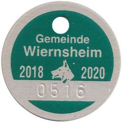 Dog Tax Token Wiernsheim 2018-2020