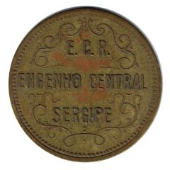 Plantation Token - E.C.R. Engenho Central Sergipe / Engenho Central Riachuelo