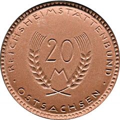 20 Mark Ostsachsen [Private, Sachsen, Reichsheimstättenbund]