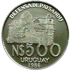 500 Nuevos Pesos Paysandu defense