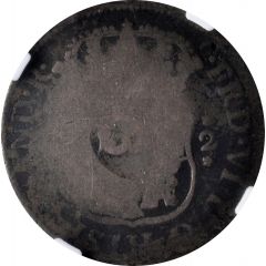 1 Shilling 8 Pence - George II FRD VI D G HISP ET IND R, Mexico City mint