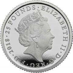 25 Pounds - Elizabeth II Prince Charles 70th Birthday, Platinum Proof