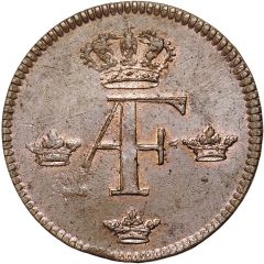 1 Öre Silvermynt - Adolf Fredrik