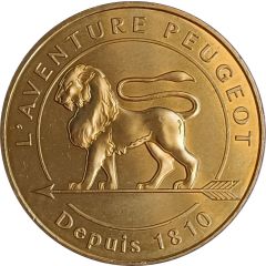 Monnaie de Paris Tourist Token - L`aventure Peugeot Depuis 1810