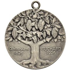 Souvenir of the centenary of Suchard chocolate silver