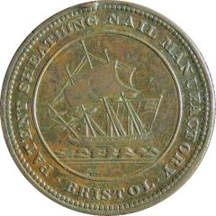 1 Penny Bristol - Patent Sheathing Nail Manufactory