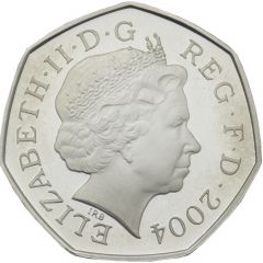 50 Pence - Elizabeth II Four Minute Mile, Silver Piedfort