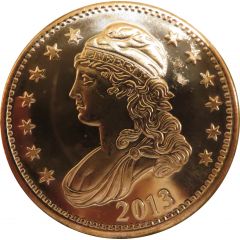 1 oz Copper Bust Half