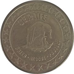 Medal - London Sea Life Aquarium Penguin Mother and Baby