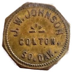 5 Cents - J. W. Johnson Colton, South Dakota