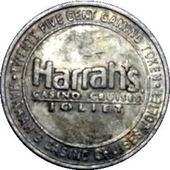 25 Cent Gaming Token - Harrah`s Casino Cruises Joliet