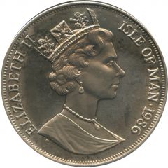 1 Crown - Elizabeth II World Cup - silver plated proof