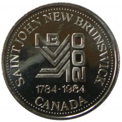1 Dollar - Saint John, New Brunswick Loyalist days