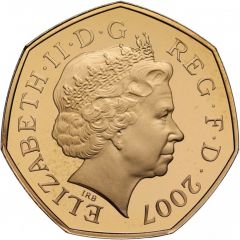 50 Pence - Elizabeth II Scouting Movement, Gold Proof