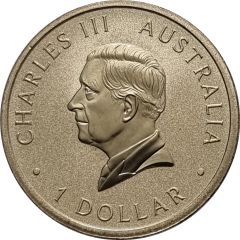 1 Dollar - Charles III 1st Portrait - Perth Mint - 125 Years