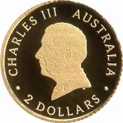 2 Dollars - Charles III Mini Roo - Gold Bullion Coin
