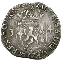 1/4 Merk - James VI 2nd Coinage
