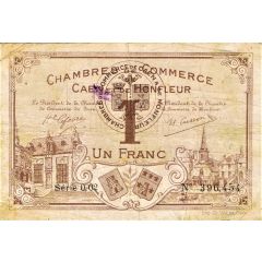 1 Franc - Chambre de Commerce de Caen et de Honfleur 14
