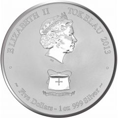 5 Dollars - Elizabeth II Year of the Snake, Silver Bullion