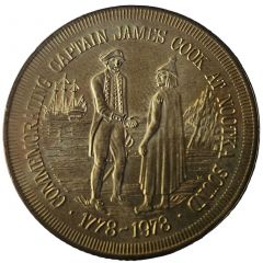 Medal - James Cook at Nootka Sound Victoria, British Columbia