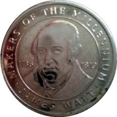 Token - Sainsbury`s Makers of the Millennium James Watt