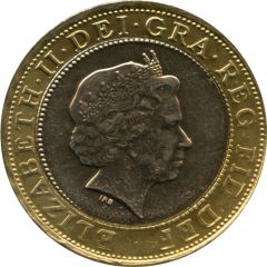 2 Pounds - Elizabeth II 4th portrait, St. Paul`s Cathedral