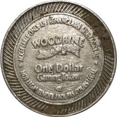 1 Dollar Gaming Token - Woodbine Racetrack Etobicoke, Ontario