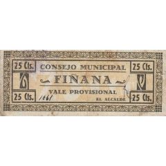 25 Céntimos Fiñana