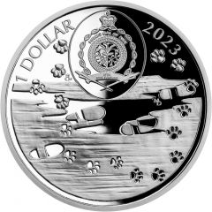 1 Dollar - Charles III Siberian Husky