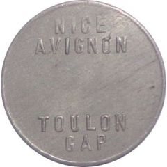 5 Centimes - Chambres de commerce - Région provençale `Four Towns` Aluminium Pattern