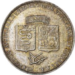 Medal - Homage of the Lombardian provinces of Milan and Venice