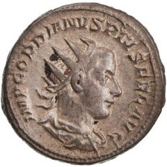 Antoninianus - Gordian III P M TR P V COS II P P, Apollo
