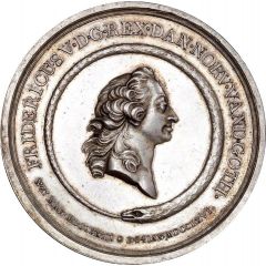 Medal - Frederik V Death of King, silver issue
