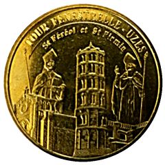 Token - Médailles et Patrimoine Uzes - Tour Fenestrelle