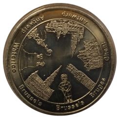 National Tokens Belgian Heritage - Panorama Belgium Brussels, Waterloo, Antwerp, Ghent, Bruges