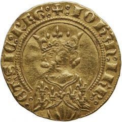 Gold Florin with bust - Joanna I