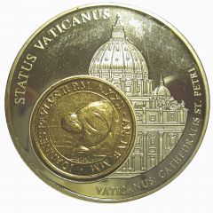 Medal - European Currencies 50 Lire Vatican