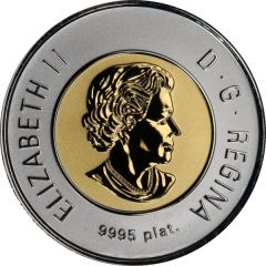 2 Dollars - Elizabeth II Polar bear, platinum