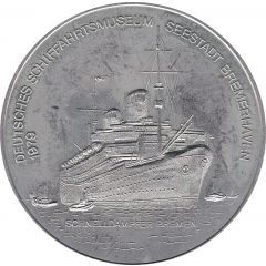 Medal - Deutsches Schiffahrtsmuseum Seestadt Bremerhaven Schnelldampfer Bremen