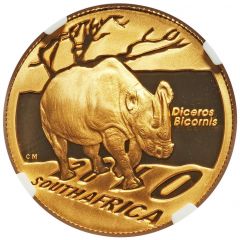 50 Rand - 1/2 Ounce Natura - Black Rhino