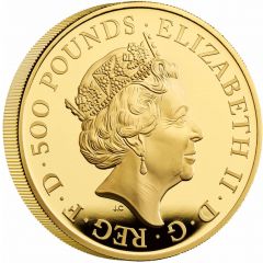 500 Pounds - Elizabeth II Posthumous, Yale of Beaufort, Gold Proof