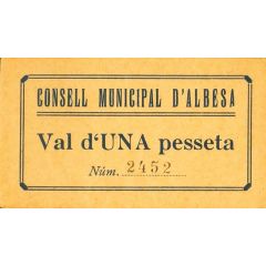 1 Peseta Albesa