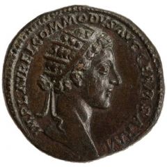 Sestertius - Commodus TR P II COS S C DE GERM