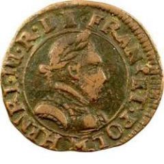 Double Tournois - Henri III Toulouse mint, Type 1A